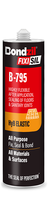 B-795 hybrid heavy silicone sealant for sealing and bonding in the building and construction industry, sanitary application, floor joints