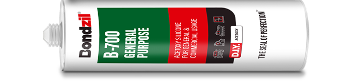 Bondzil B-700 silicone sealant for aluminium-glass glazing, curtain wall joint, plumbing and sanitary application