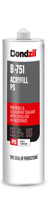 B-751 acryfill+ silicone sealant for joints between windowsills, brickwork, skirting board and floor